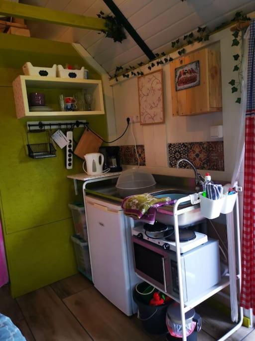 Trekkershut - Tiny House - Hikers Cottage Wijster Exteriér fotografie